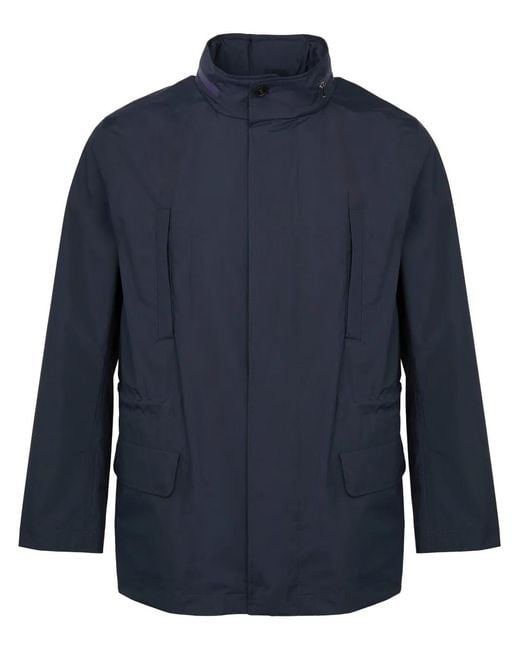 Yves Salomon Blue High-Neck Jacket for men