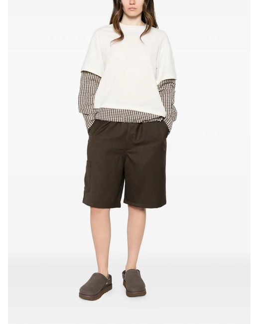 Etudes Studio Brown Elasticated Drawstring Shorts