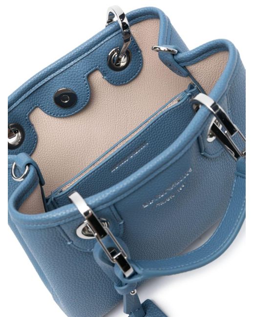 Emporio Armani Blue Deer-print Myea Mini Bag