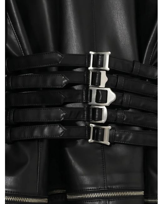 Giacca Biker Con Fibbia di Undercover in Black