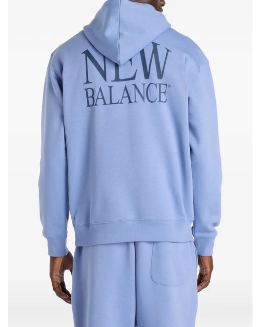 Hoodie En Polaire À Logo New Balance pour homme en coloris Blue