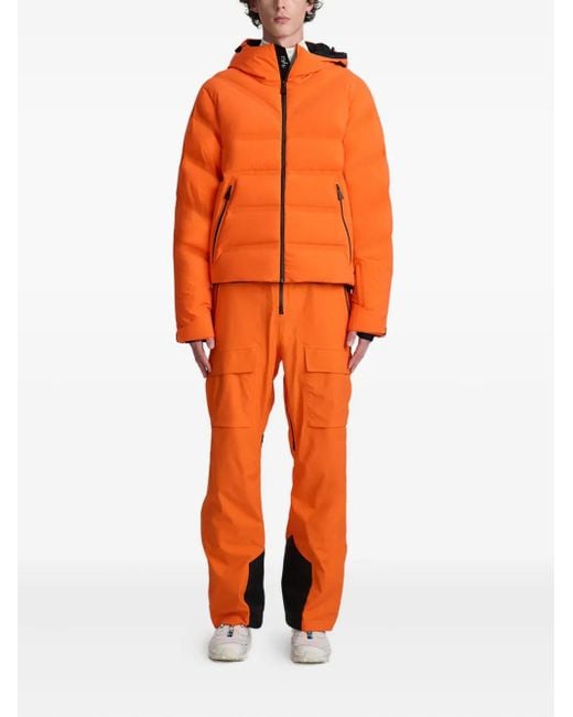 Aztech Mountain Orange Super Lite Hooded Zip Ski Jacket for men