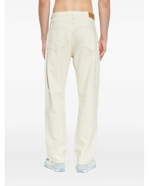 Samsøe & Samsøe White Saeddie Belt-Loop Pocket Jeans for men