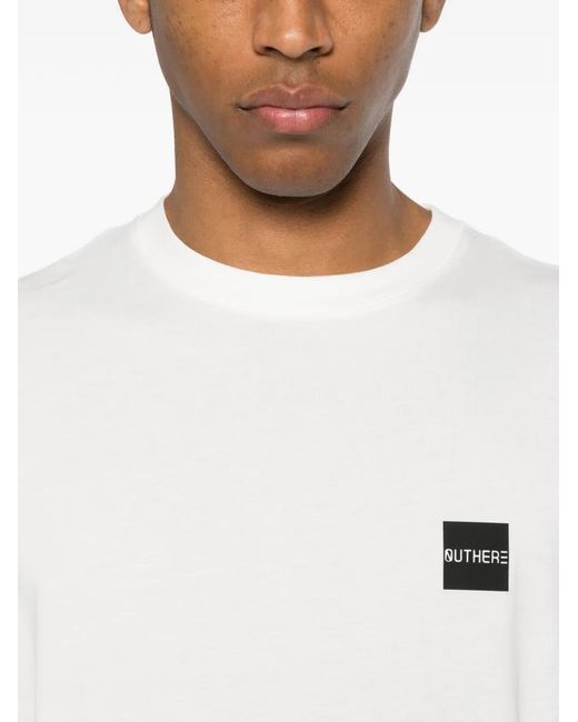 OUTHERE White Logo-Patch T-Shirt for men