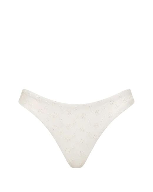 Faithfull The Brand White Bas De Bikini Halo