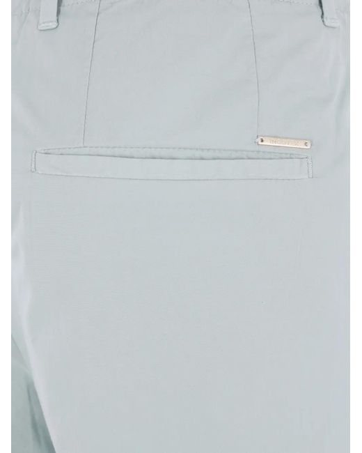 Incotex Blue Wide-Leg Trousers