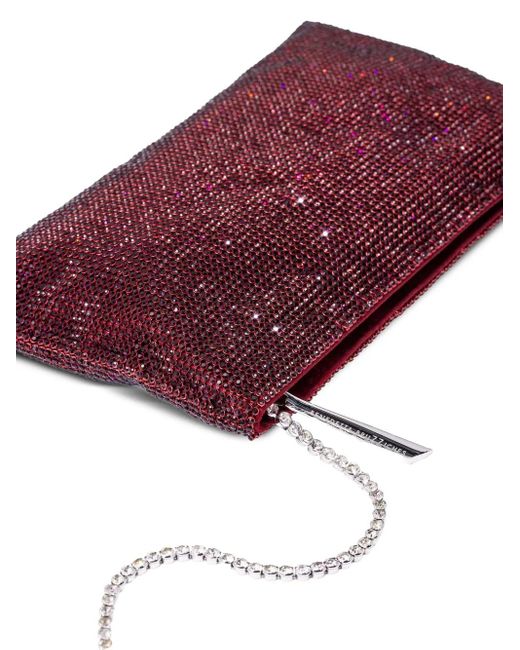 Benedetta Bruzziches Purple Schultertasche mit Kristallen