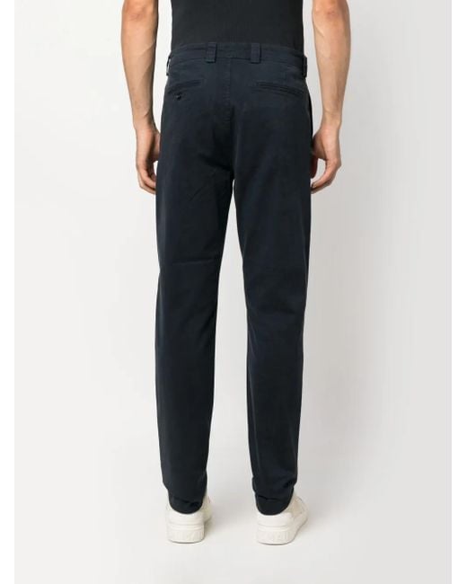 Woolrich Blue Straight-Leg Cotton Chino Trousers for men