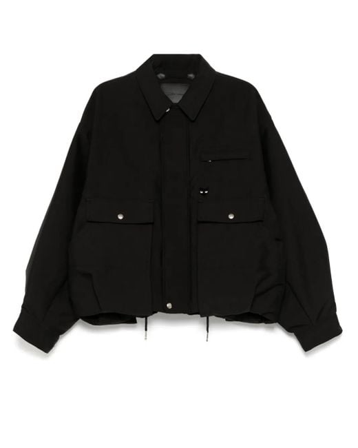 ZZERO BY SONGZIO Hemdjacke Mit Mehreren Taschen in Black für Herren