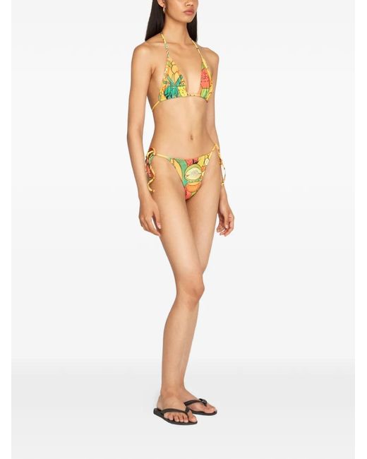 Donde Esteban Metallic Triangle Bikini Bottom