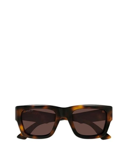 Gucci Black Logo-Detail Sunglasses for men