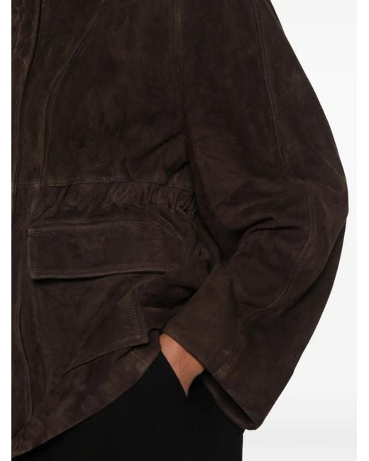 Nour Hammour Black Quai Suede Jacket