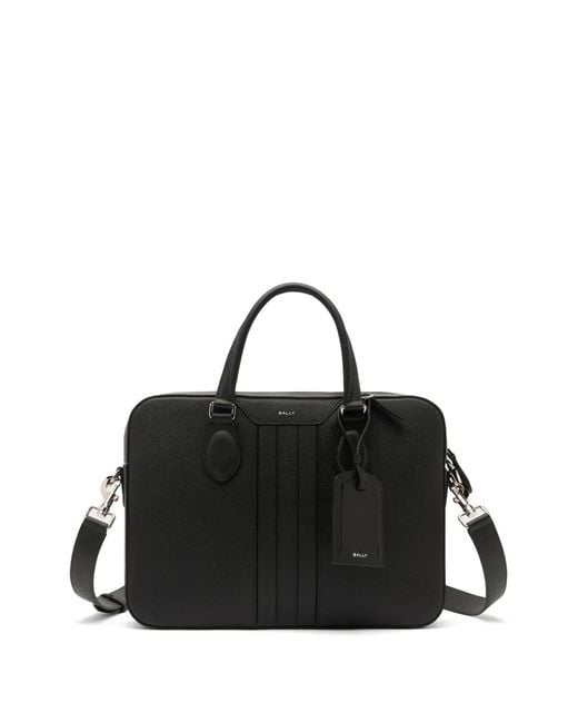 Bally Black Beckett Briefcase for men