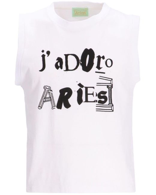 T-shirt J'adoro Ransom di Aries in White da Uomo