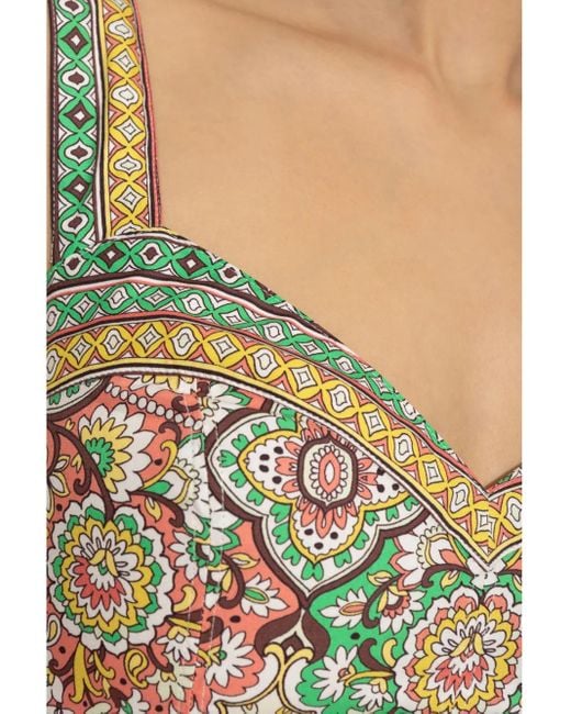 Abito A Fiori di Etro in White
