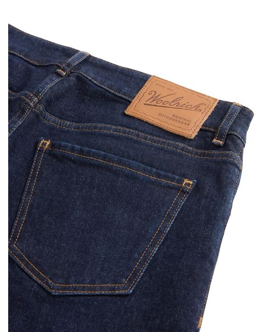 Woolrich Blue 5 Pockets Wide-Leg Jeans