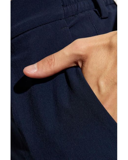 Paul Smith Blue Pressed Crease Tailored Trousers for men