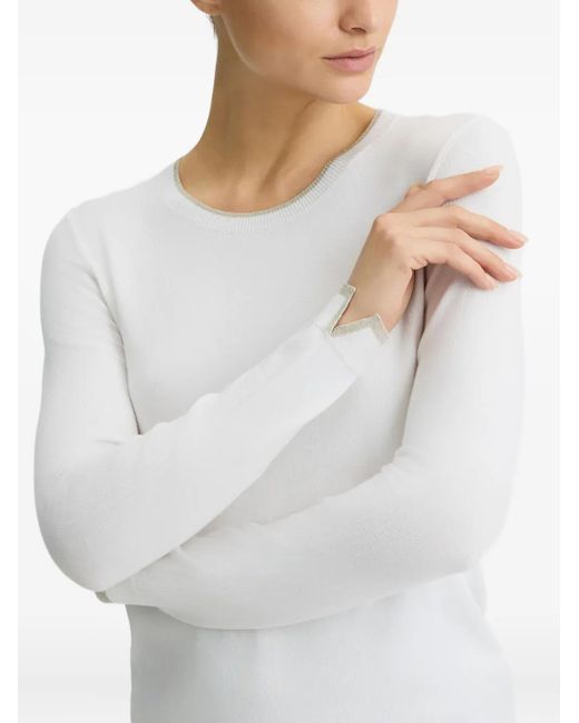 Liu Jo White Better Sweater