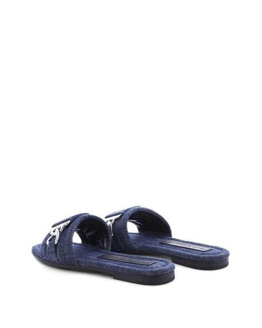 Sandalias vaqueras planas Kennel & Schmenger de color Blue