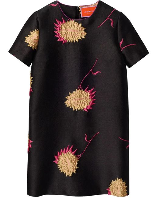 LaDoubleJ Black Mini Swing Dress