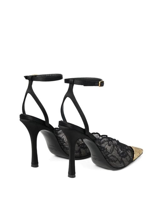 Jimmy Choo Faiz 100 レース メタルトゥ パンプス ブラック | Lyst