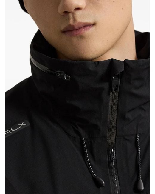 Ralph Lauren Black Zip-Up Hooded Jacket for men