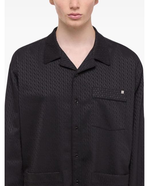 Helmut Lang Overhemd Met Geometrische Print in het Blue voor heren