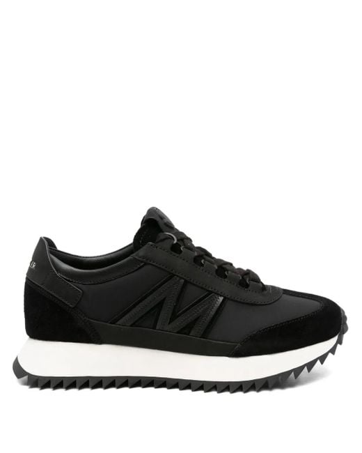 Moncler Black Pacey2 Sneakers Mit Wildledereinsätzen