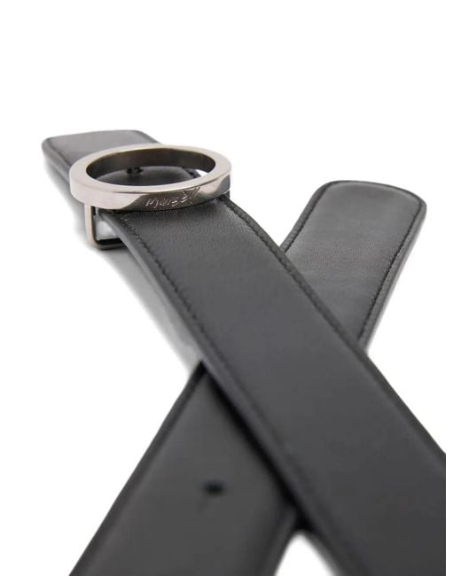 Marsèll White Circle-Buckle Belt