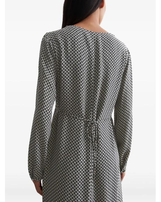 Abito Midi Con Stampa Geometrica di Marc O' Polo in Gray