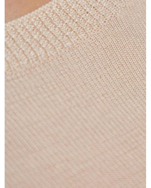 Fabiana Filippi Natural Fein gestricktes T-Shirt