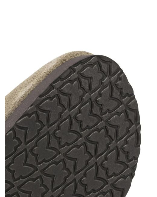 Needles Brown Clog Perforated Mules for men