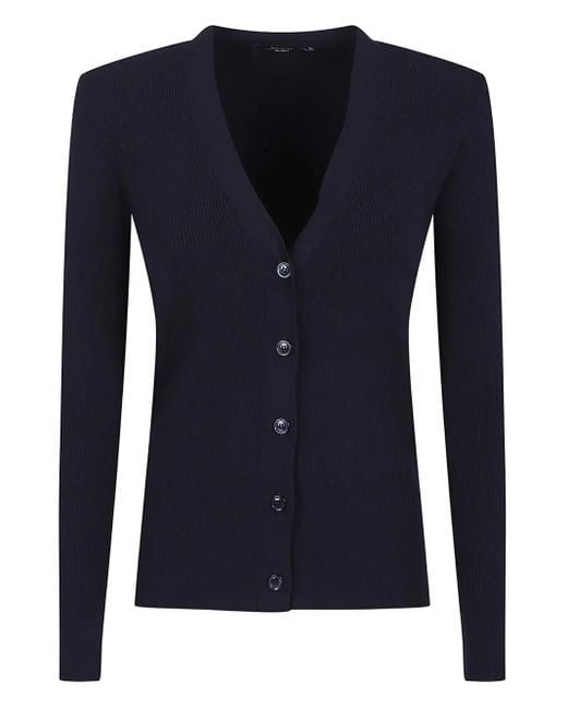 Weekend by Maxmara リブ カーディガン Blue