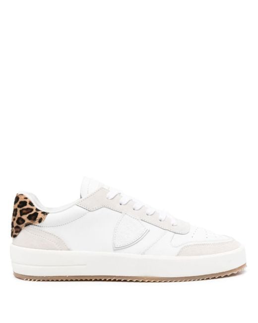 Sneakers Nice leopardate di Philippe Model in White da Uomo