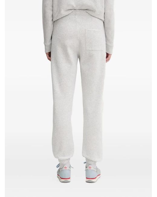 Sporty & Rich White Cotton-Blend Track Pants