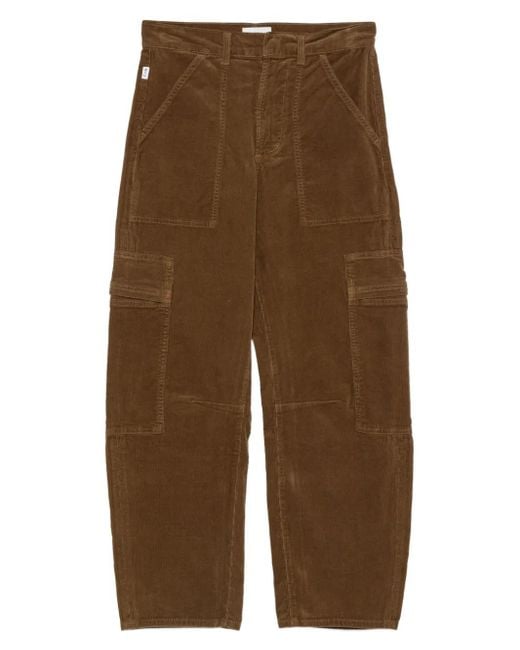 Citizens of Humanity Brown Marcelle Corduroy Cargo Trousers