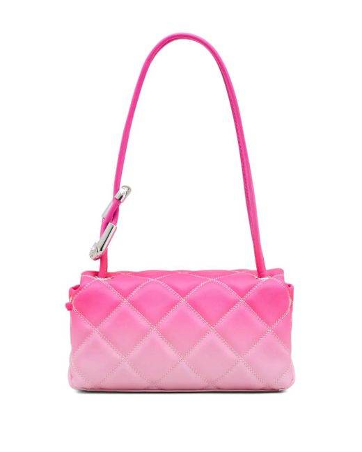 Marc Jacobs Pink The Quilted Ombré Leather Mini Dual Shoulder Bag