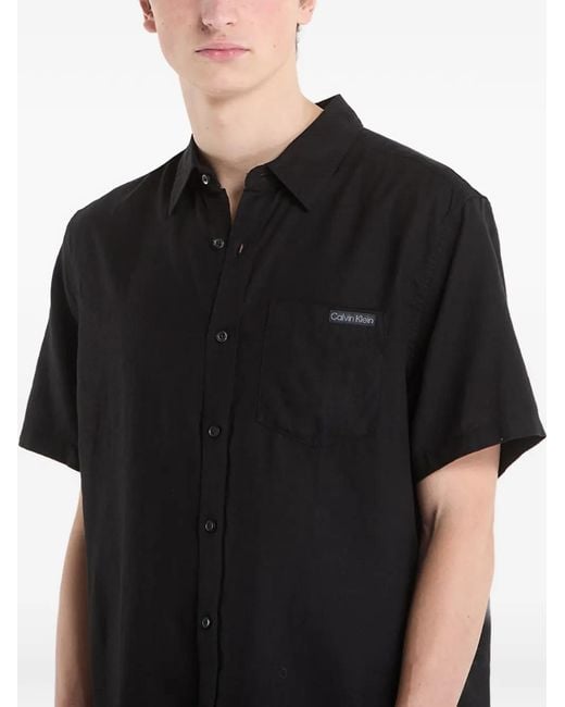 Calvin Klein Black Short-Sleeve Shirt for men