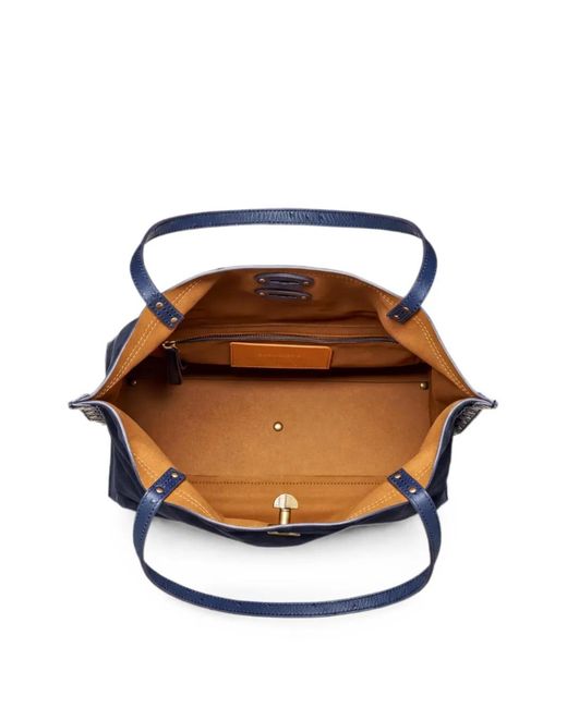 Zanellato Blue A' Spasso Stud-Embellished Tote Bag