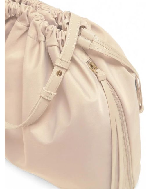 MZ Wallace Natural Waverly Drawstring Shoulder Bag