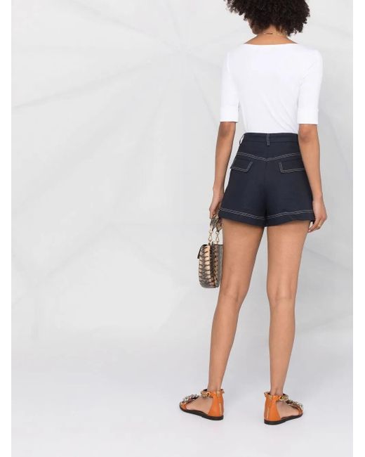 Ralph Lauren White Judy Boat Neck Top