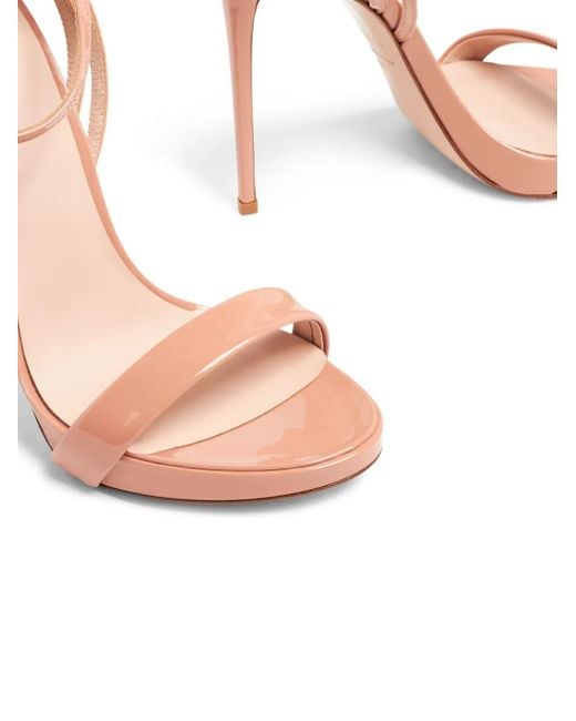 Le Silla Pink Gwen 120Mm Patent-Finish Sandals
