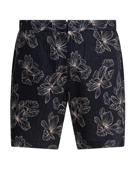 Vince Gray Floral-Print Shorts for men