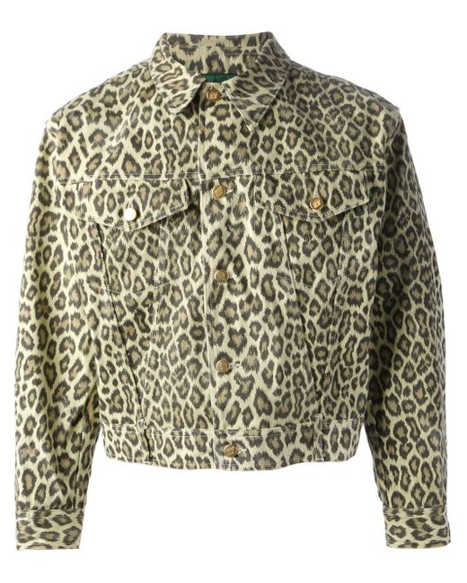 Jean paul gaultier 'junior Gaultier' Leopard Denim Jacket for Men | Lyst
