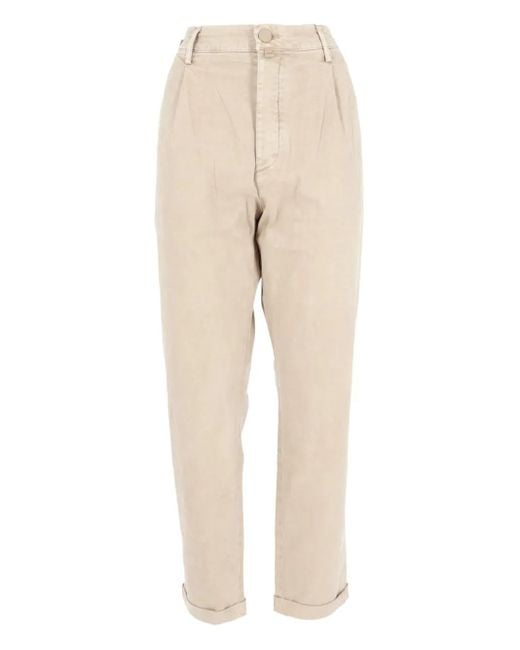 Jacob Cohen Natural Pleated Trousers for men