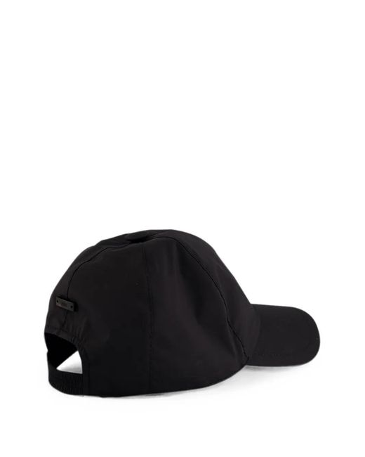 Fedeli Black Logo-Plaque Baseball Cap for men