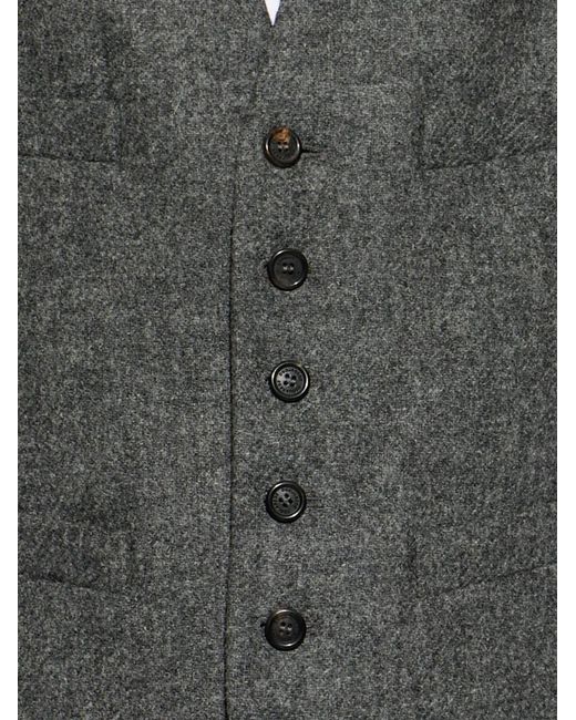 DSquared² Gray Button-Up Waistcoat for men