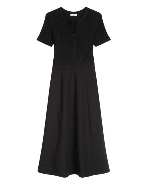 Robe Côtelée À Coupe Mi-Longue Marc O' Polo en coloris Black