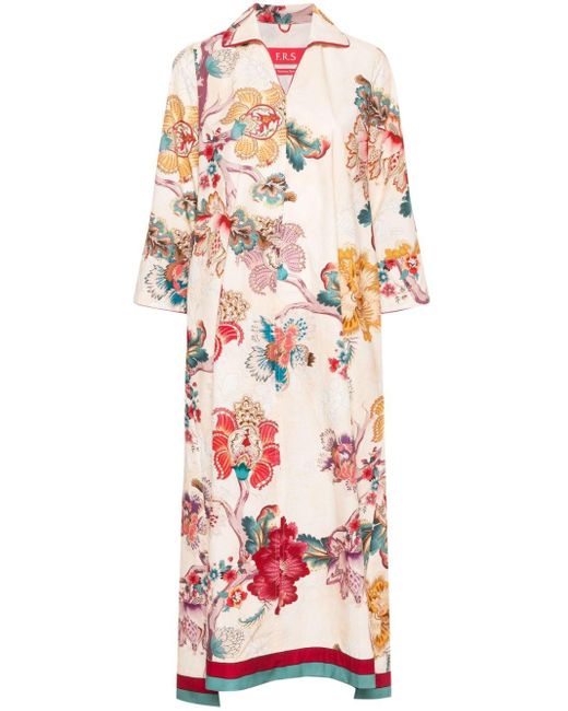 Floral-print maxi dress F.R.S For Restless Sleepers en coloris White