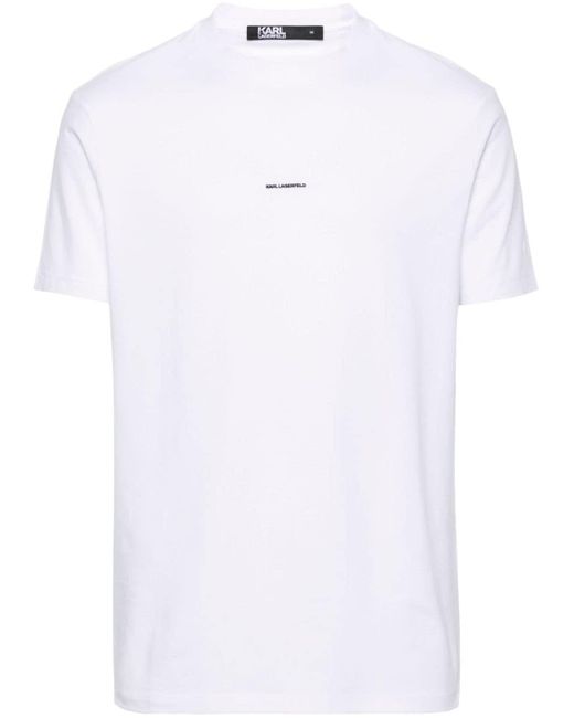 Karl Lagerfeld T-shirt Met Logo in het White voor heren